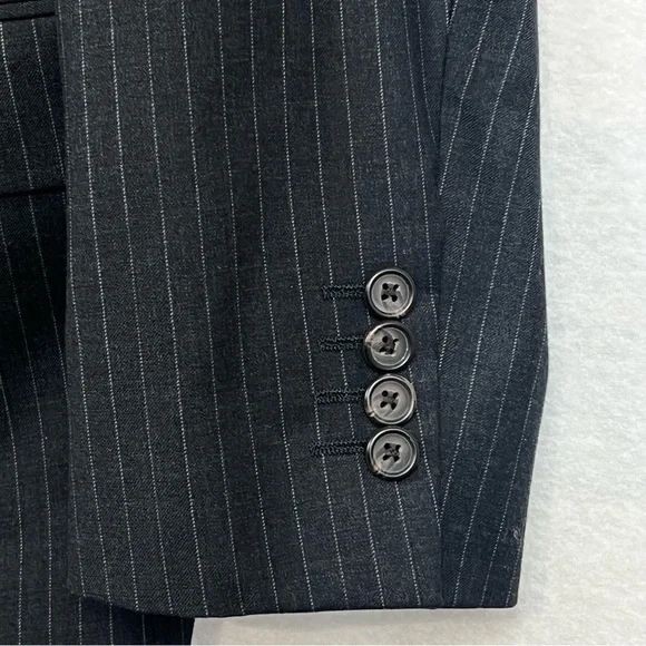 Ralph Lauren Mens Suit Jacket Sport Blazer Black Wool 44 L Golf